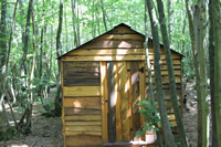 other wooden huts