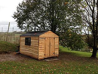 another view of the bespoke hut example